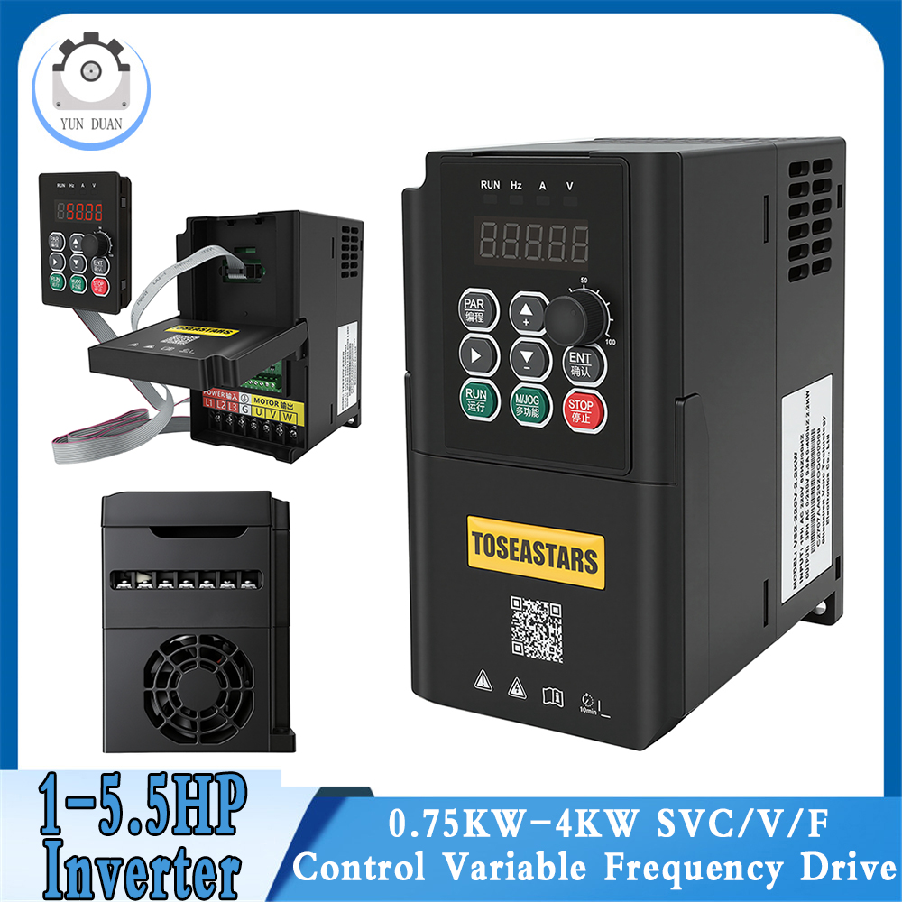 Vfd 1.5Kw 220V Vector Control - 220V/380V Frequentieregelaar 750W 1,5KW 2,2KW 4KW