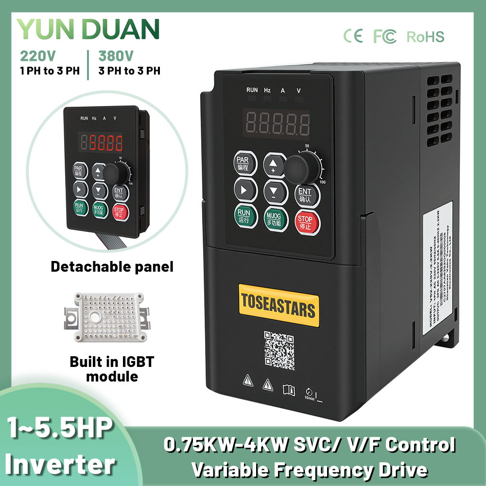 Vfd 1.5Kw 220V Vector Control - 750W 1,5KW 2,2KW 4KW Frequentieregelaar 220V/380V