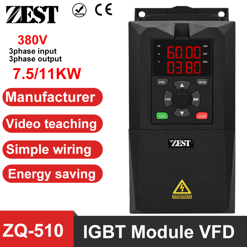 Variable Frequency Drive 3 Phase 380V - ZQ-510 IGBT VFD 3 fase 380
