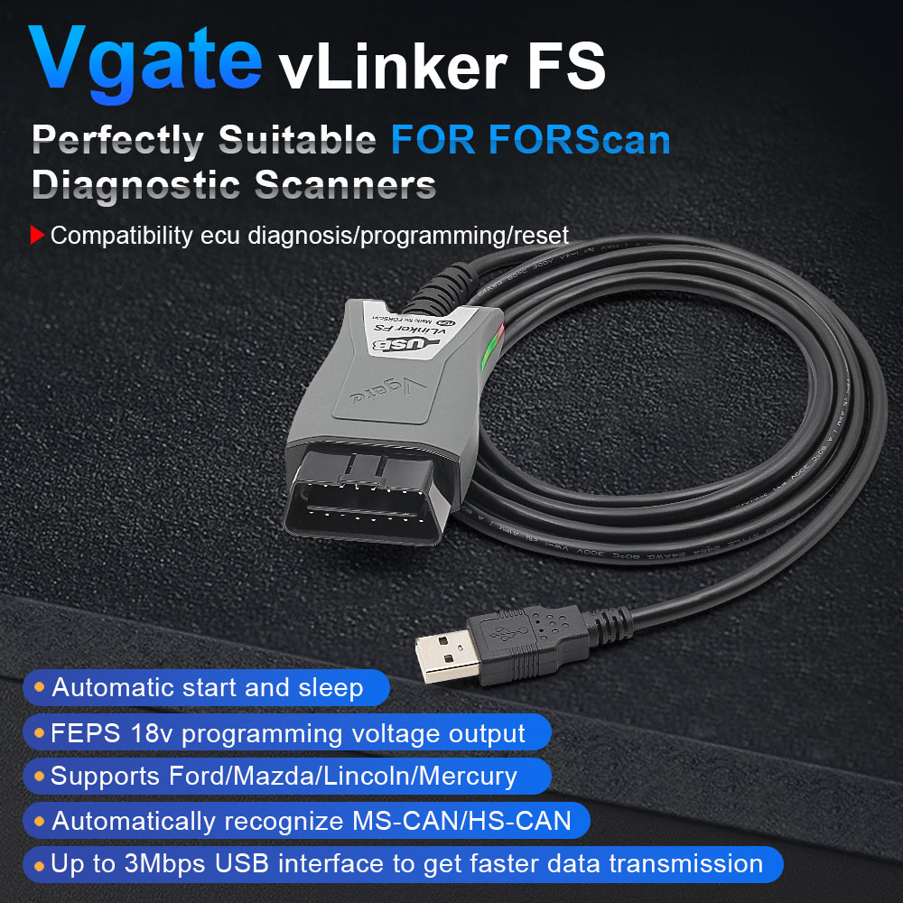 Vfd With Brake Resistor - Vgate VLinker FS USB ELM327 OBD2
