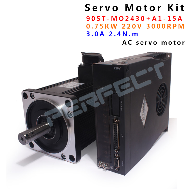 Servo Driver 750W Ac Servo Motor - 90ST-M02430 0,75 kW 220 V AC