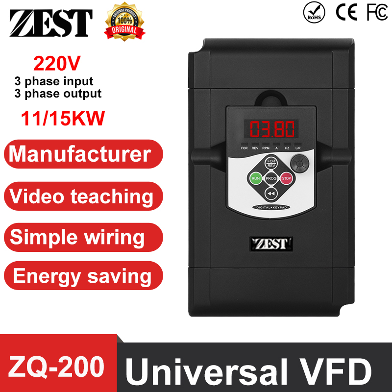 Vfd 11Kw Pump Controller - IGBT Frequentieregelaar 11KW/15KW 3-fasig ingang naar