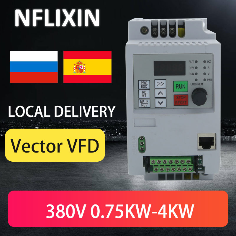 Vfd 7.5Kw Inverter Motor - Nflixin Vfd 380V 2.2KW/4KW/5.5KW/7.5KW/11KW/15KW Voor Frequentieregelaar