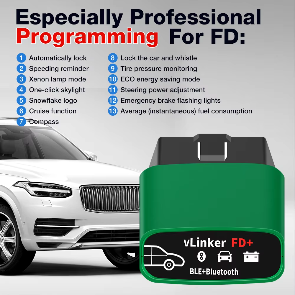 Vgate VLinker FD+ ELM327 BT 4. - Vfd With Brake Resistor recensie en prijs