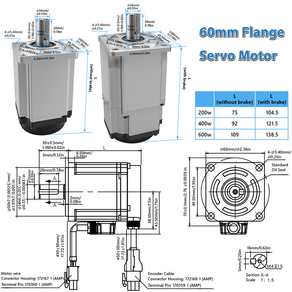 AC Servomotor Driver Kit 21Bit - Servo Motor 400W With Driver recensie en prijs
