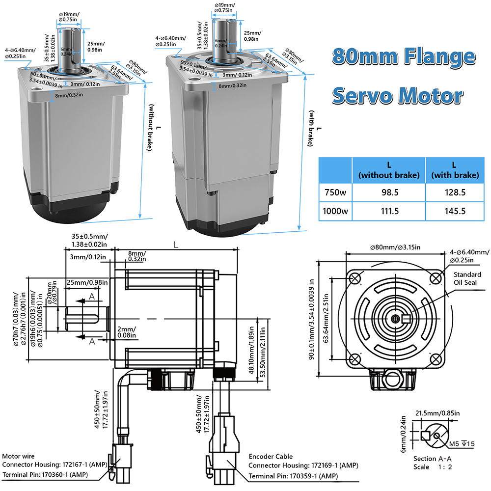 AC Servomotor Driver Kit 21Bit - Servo Motor 400W With Driver recensie en prijs