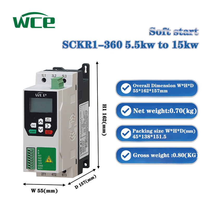 Motorsoftstarter 0,75KW-5,5KW  - Variable Frequency Drive 3 Phase 380V recensie en prijs