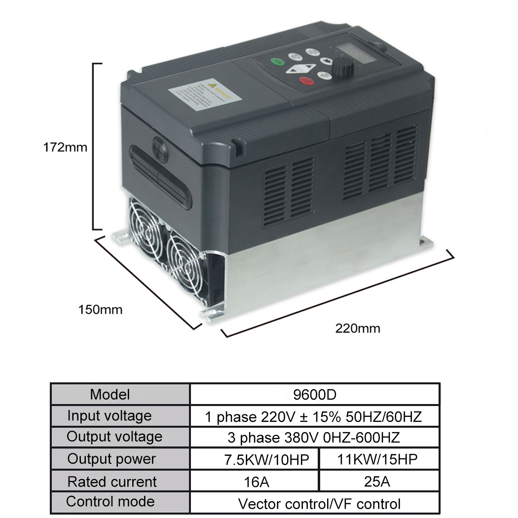7,5 kW frequentieregelaar (VFD - Vfd 7.5Kw Inverter Motor recensie en prijs