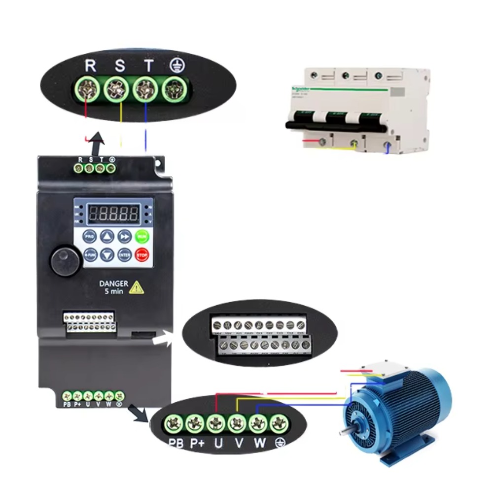 Driefasige VFD-frequentieomvor - Vfd 0.75Kw Mini Inverter recensie en prijs
