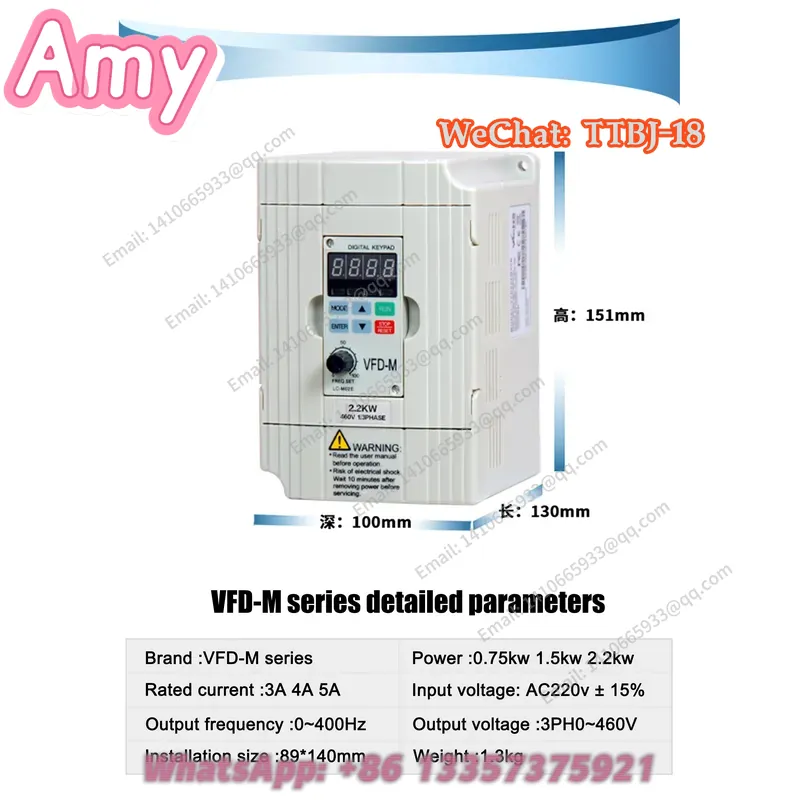 Gloednieuw, op voorraad. Goede - Vfd 2.2Kw Single Phase 220V recensie en prijs