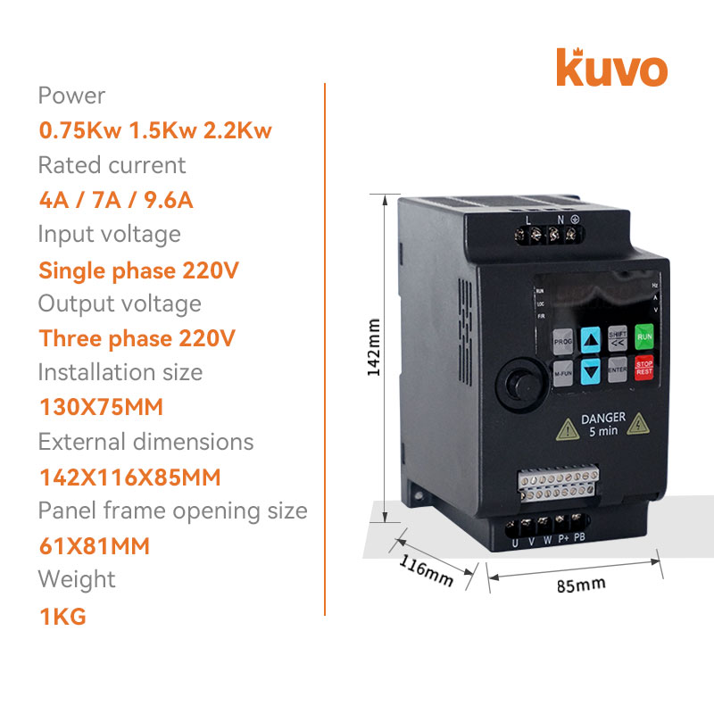 220V 0.75KW/1.5KW/2.2KW 1HP/2H - Vfd 0.75Kw Mini Inverter recensie en prijs