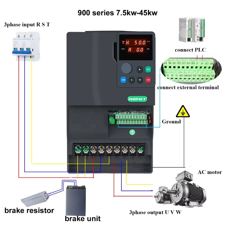 Aanpasbare 3-fase 30KW 37KW 38 - Variable Frequency Drive 3 Phase 380V recensie en prijs