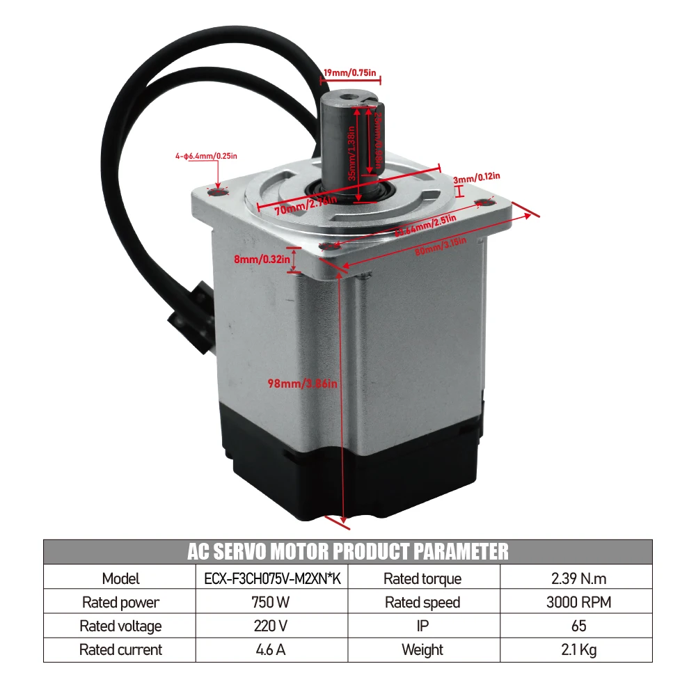 750W AC Servomotor & ECX Ether - Servo Driver 750W Ac Servo Motor recensie en prijs