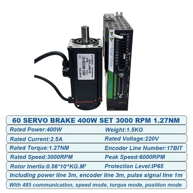 Servomotorenset 220V 400W Rem  - Servo Motor 400W With Driver recensie en prijs