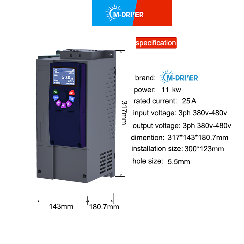 11KW 380V VFD Frequentieomvorm - Vfd 11Kw Pump Controller recensie en prijs