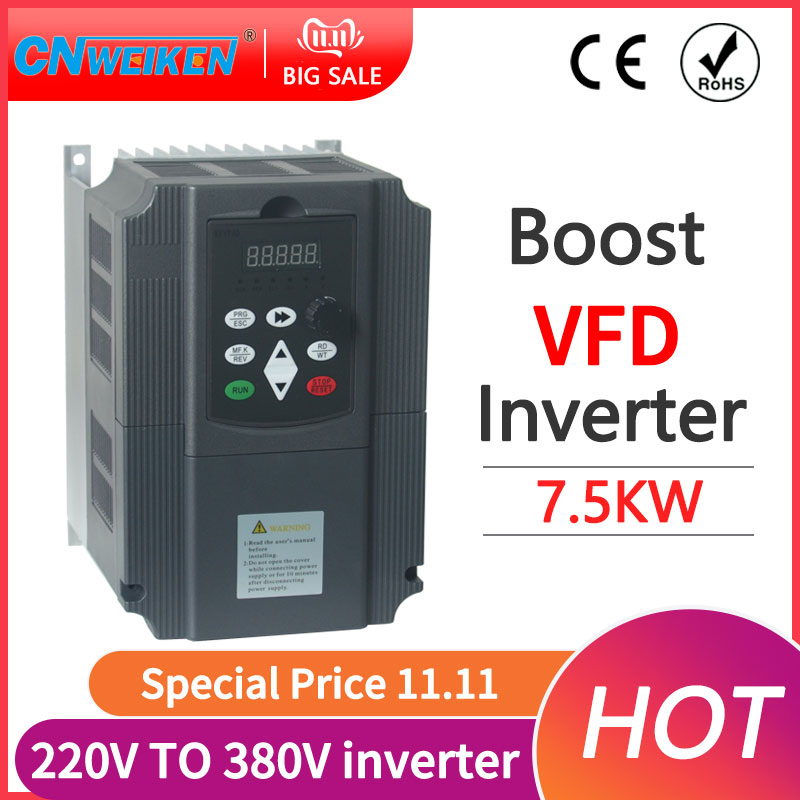 7,5 kW 220V eenfasige omvormer - Vfd 2.2Kw Single Phase 220V recensie en prijs