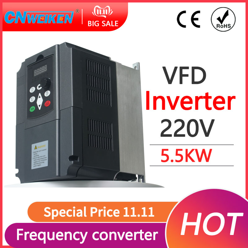 7,5 kW 220V eenfasige omvormer - Vfd 2.2Kw Single Phase 220V recensie en prijs