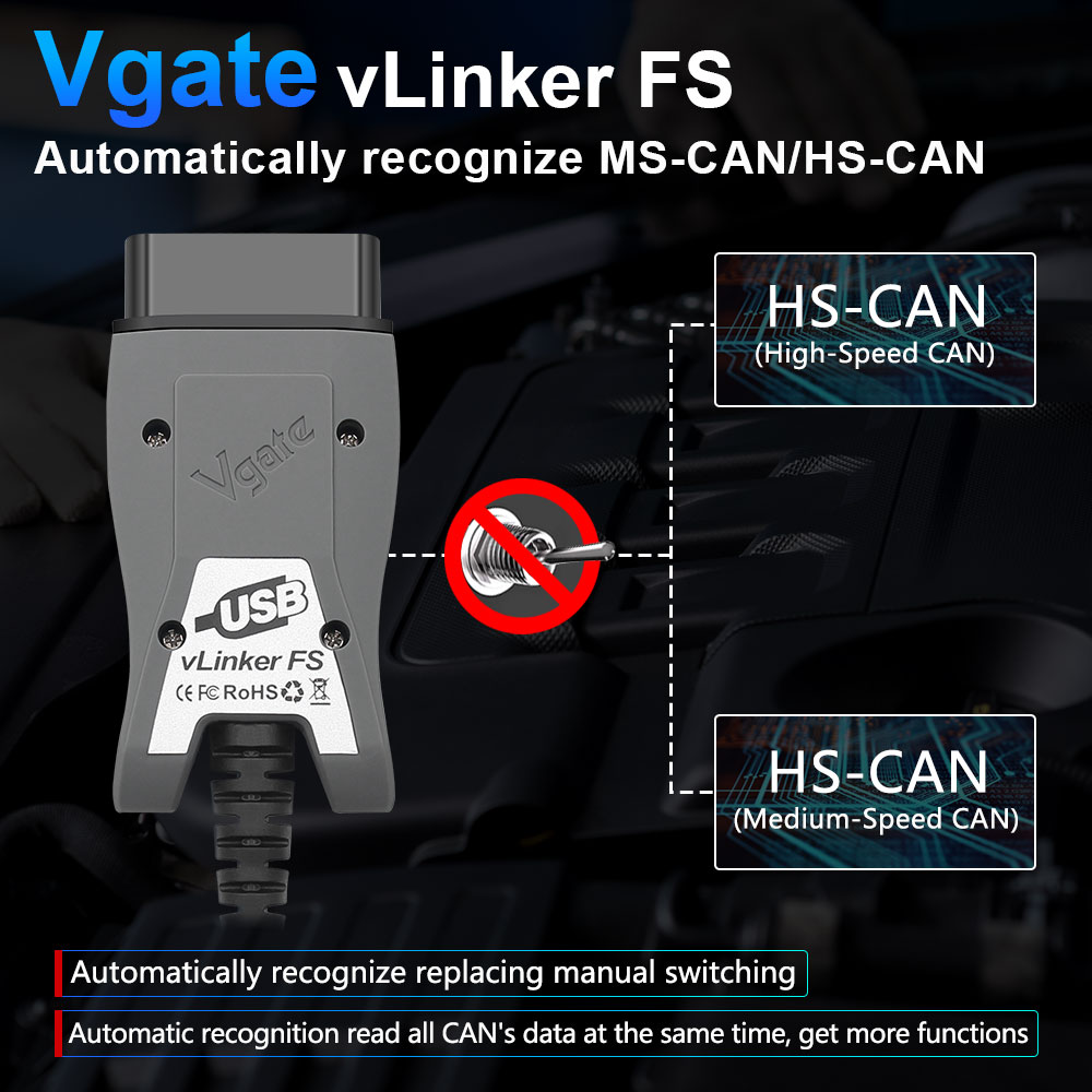 Vgate VLinker FS USB ELM327 OB - Vfd With Brake Resistor recensie en prijs