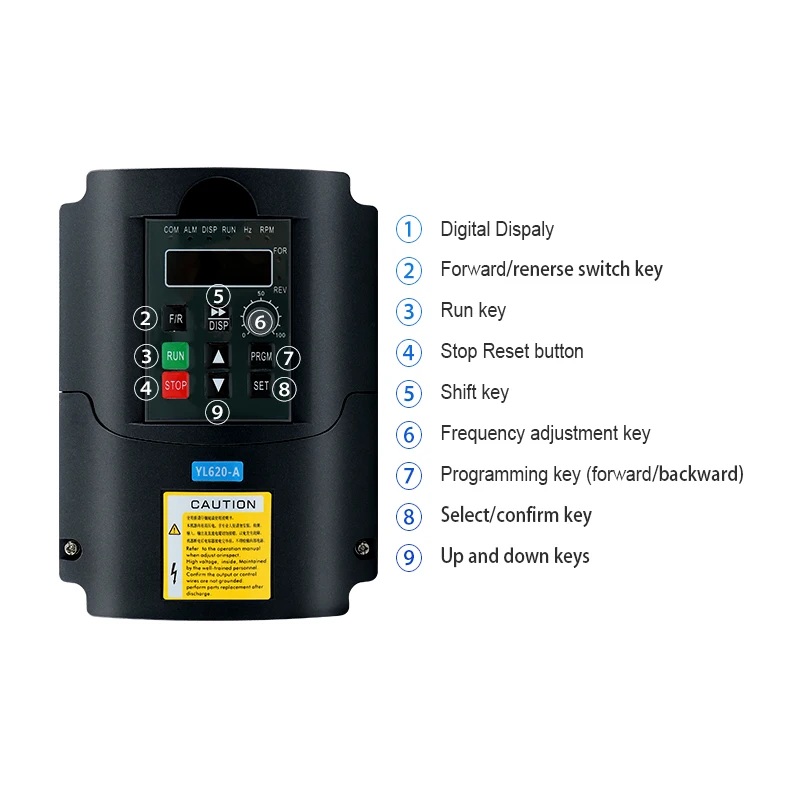 Lokale voorraad MHCNC YL620 A  - Vfd 2.2Kw Single Phase 220V recensie en prijs