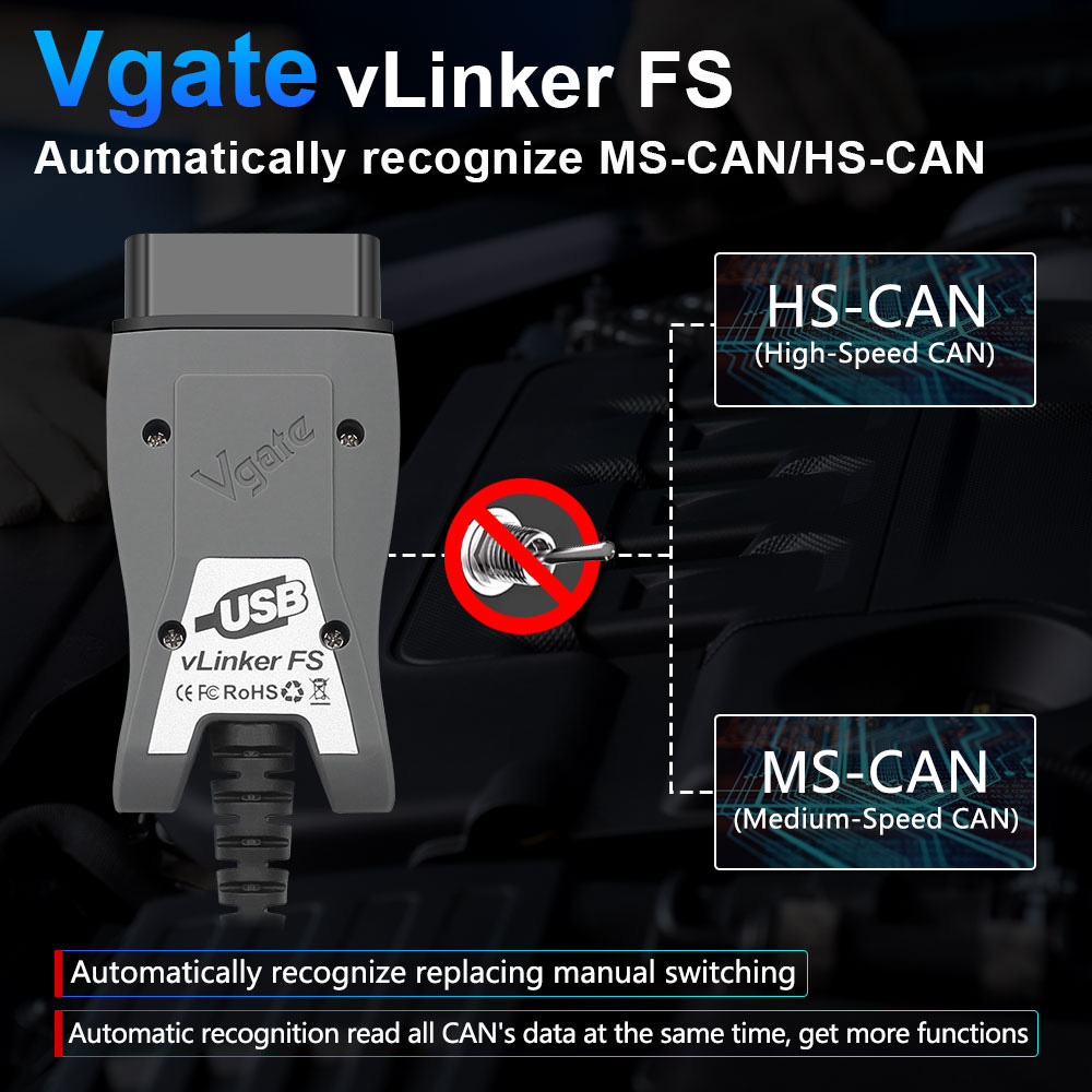 Vgate Vlinker Fs ELM327 Voor F - Vfd With Brake Resistor recensie en prijs