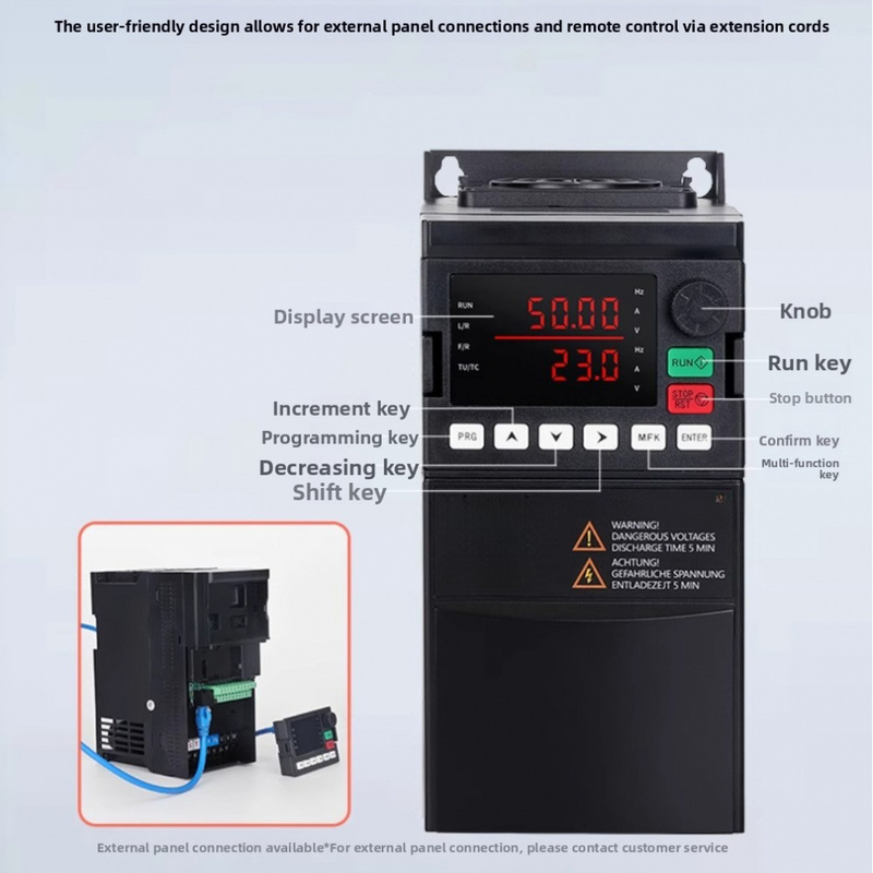 VFD externe membraanbedienings - Vfd Remote Keypad Panel recensie en prijs